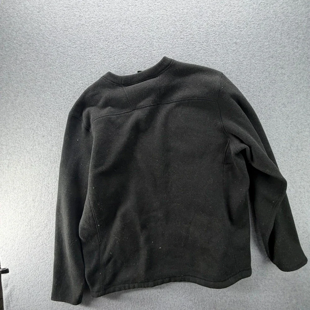 The North‎ Face Mens XXL Black Fleece Crewneck Pullover Sweatshirt Logo NF0A4NAJ